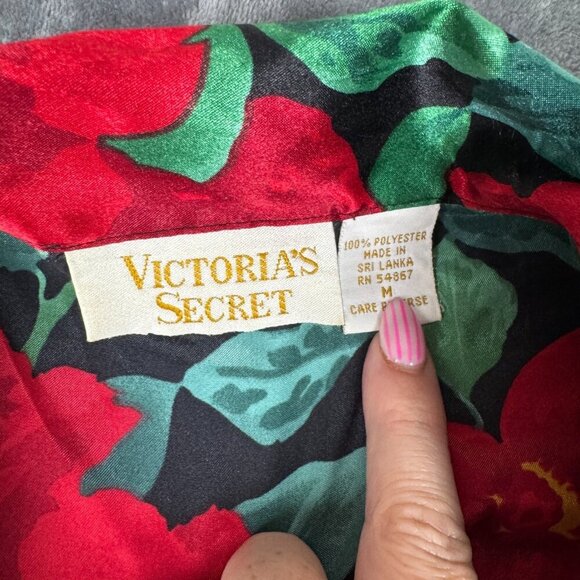 Vtg Gold Label Victoria's Secret Silk Nightgown Womens M Coquette Girl Feminine - Picture 7 of 9